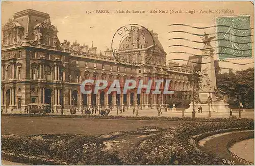 Cartes postales PARIS - Palais du Louvre - Aile Nord