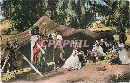 Ansichtskarte AK SCENE ET TYPES. Campement  de Nomades