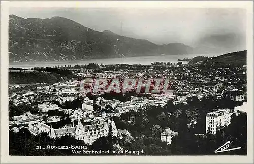 Cartes postales AIX-LES-BAINS Vue g�n�rale et Lac du Bourget
