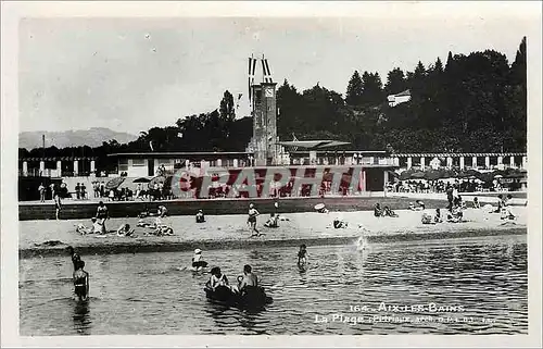 Moderne Karte AIX-LES-BAINS La plage