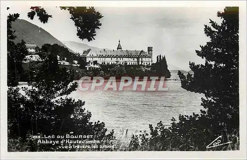 Cartes postales Lac du Bourget - Abbaye d'Hautecombe vue � travers les arbres