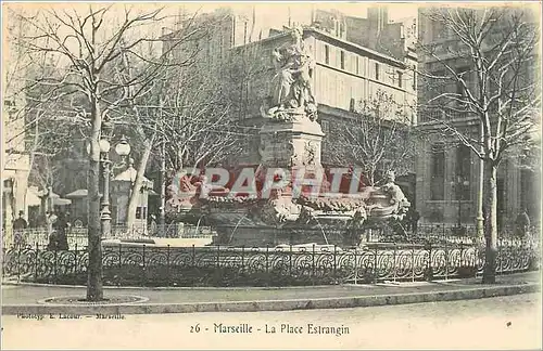 Ansichtskarte AK Marseille - La Place Estrangin