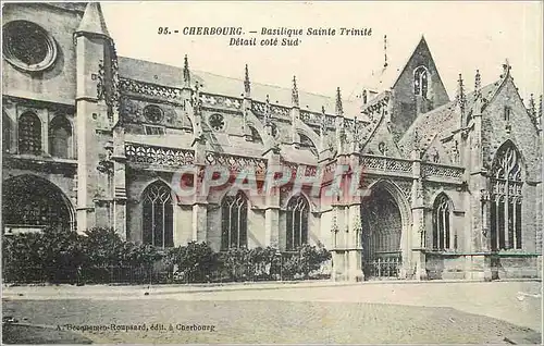 Cartes postales CHERBOURG - Basilique Sainte Trinit� cot� Sud
