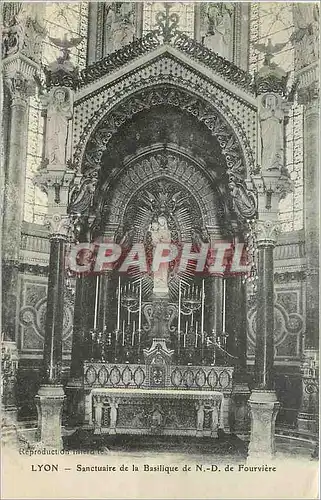 Ansichtskarte AK LYON - Sanctuaire de la Basilique de N.-D. de Fourvi�re