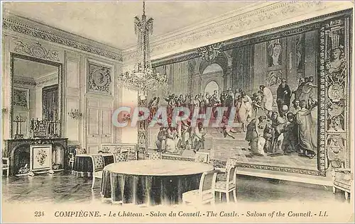 Ansichtskarte AK COMPIEGNE - Le Ch�teau - Salon du Conseil