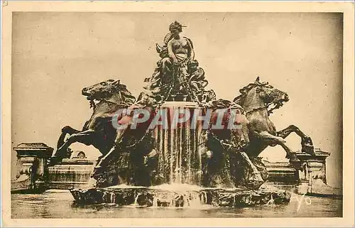 Ansichtskarte AK LYON - La fontaine Bartholdi  sur la place des Terreaux