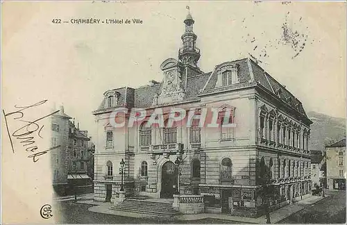 Cartes postales CHAMBERY - L'Hotel de ville