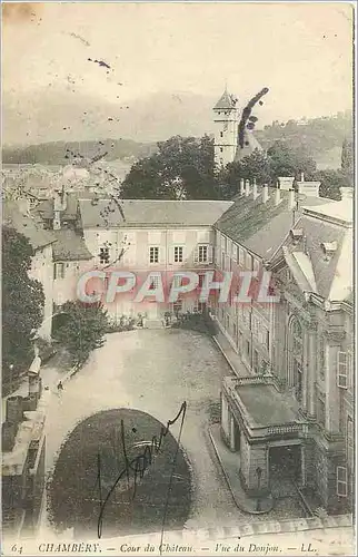 Ansichtskarte AK CHAMBERY - Cour du Ch�teau - Vue du Donjon