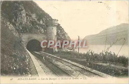 Cartes postales AIX-LES-BAINS - Lac du Bourget - Rochers de Brison