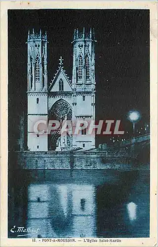 Cartes postales Pont-a-Mousson - L'Eglise Saint-Martin
