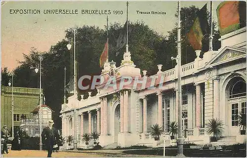 Cartes postales EXPOSITION UNIVERSELLE BRUXELLES 1910 Travaux f�minins