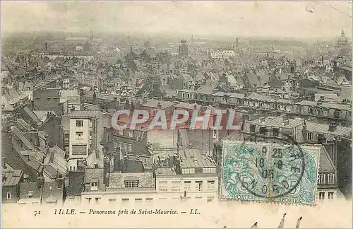 Cartes postales Lille - Panorama pris de Saint Maurice