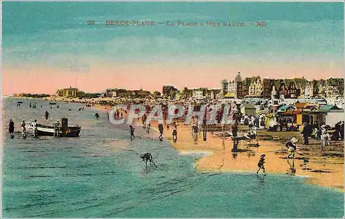 Cartes postales Berck-Plage - La Plage � mer haute