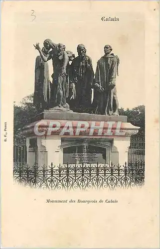 Cartes postales Monument des Bourgeois de Calais