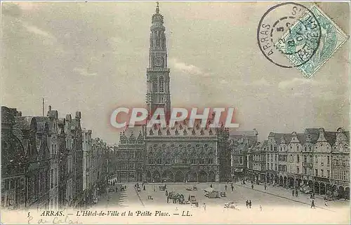 Ansichtskarte AK ARRAS - L'Hotel de Ville et la Petite Place