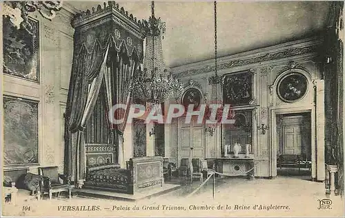 Ansichtskarte AK VERSAILLES - Palais du Grands Trianon  Chambre de la Reine d'Angleterre