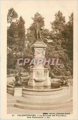 Cartes postales Valenciennes la Statue de Watteau par Carpeaux