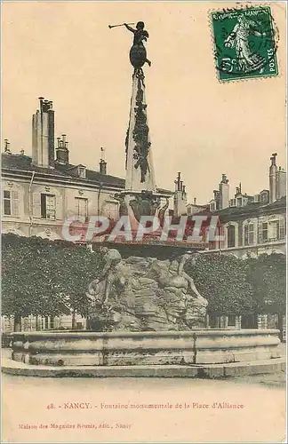 Ansichtskarte AK Nancy Fontaine monumentale de la place d'Alliance