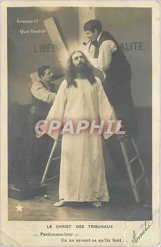 Cartes postales Le Christ des Tribunaux Pardonnez leur ils ne Savent ce qu'ils font