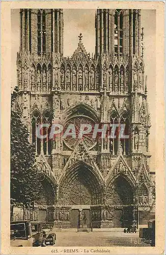 Cartes postales Reims la Cathedrale