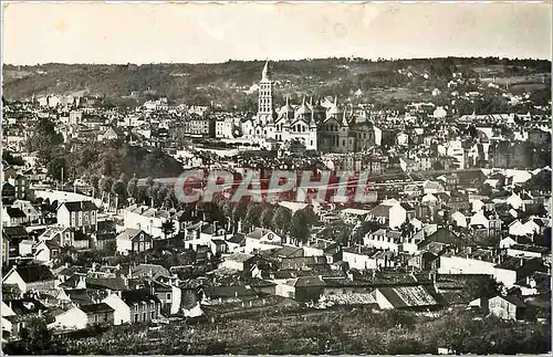 Moderne Karte Perigueux Panorama vers la Cathedrale