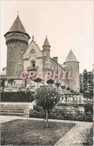 Cartes postales Environs de Vichy Busset Allier Chateau des Bourbons le Jardin a la Francaise et les tours de Ri