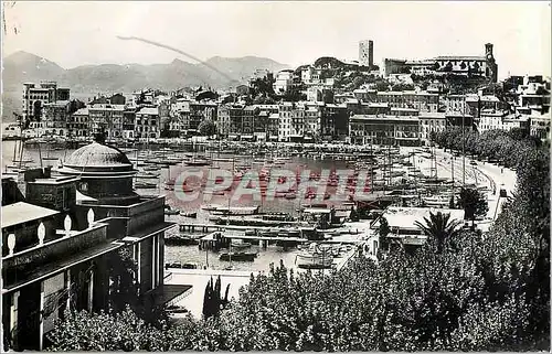 Cartes postales moderne La Cote d'Azur Cannes le Casino Municipal le Port les Allees le Quai Saint Pierre et le Suquet