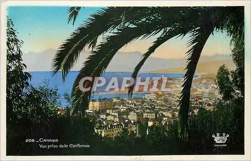 Cartes postales Cannes vue prise de la Californie