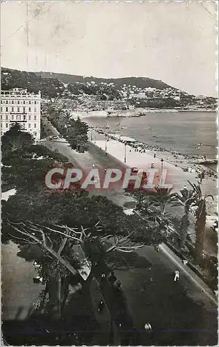 Cartes postales Nice la Plage du Quai des Etats Unis et le Mont Boron