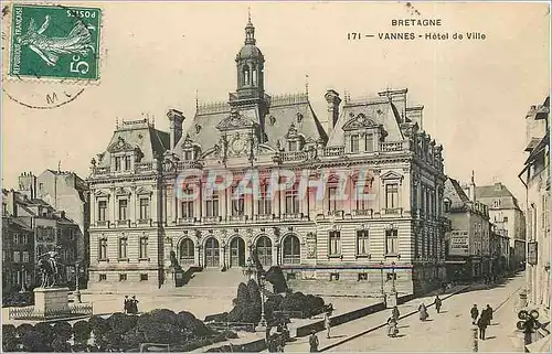 Cartes postales Bretagne Vannes Hotel de Ville