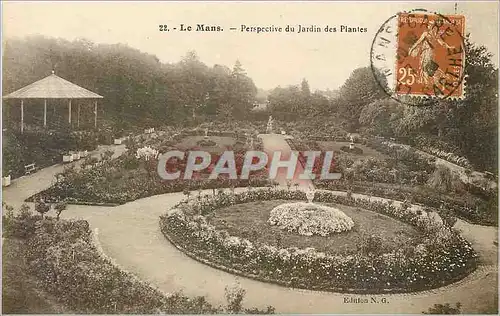 Cartes postales Le Mans Perspective du Jardin des Plantes
