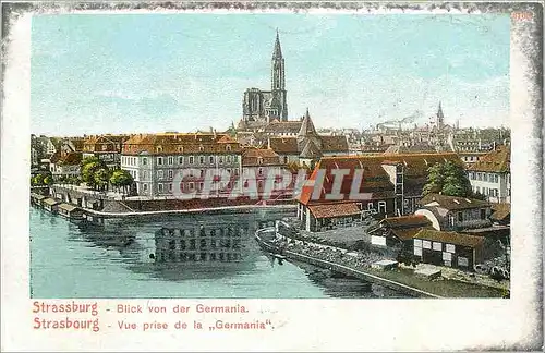 Cartes postales Strasbourg vue prise de la Germania