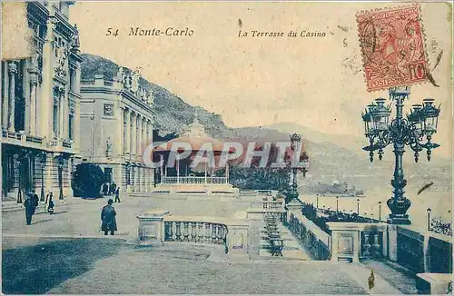 Cartes postales Monte Carlo la Terrasse du Casino