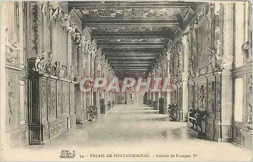 Cartes postales Palais de Fontainebleau Galerie de Francois Ier