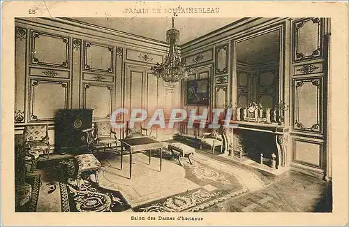 Cartes postales Palais de Fontainebleau Salon des Dames d'Honneur