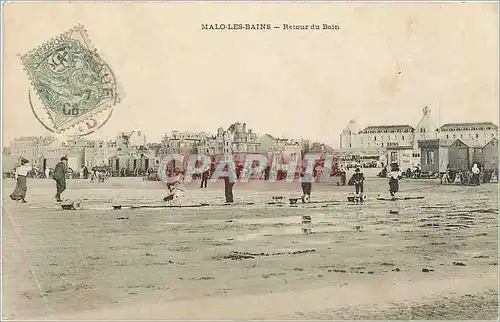 Cartes postales Malo les Bains Retour du Bain