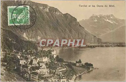 Cartes postales Territet et les Dents du Midi