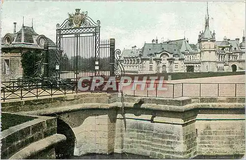 Cartes postales Chantilly entree du Chateau