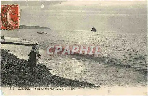 Cartes postales Dieppe Effet de Mer Contre Jour