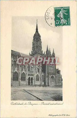 Ansichtskarte AK Cathedrale de Bayeux Portail meridional