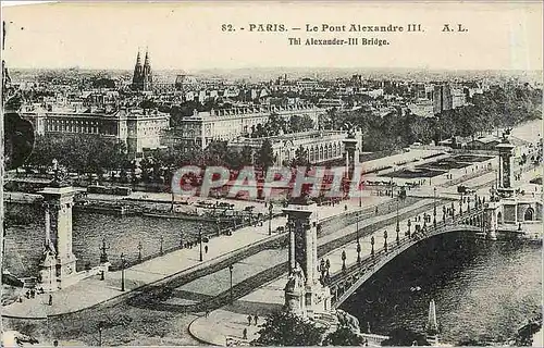 Cartes postales Paris le Pont Alexandre III