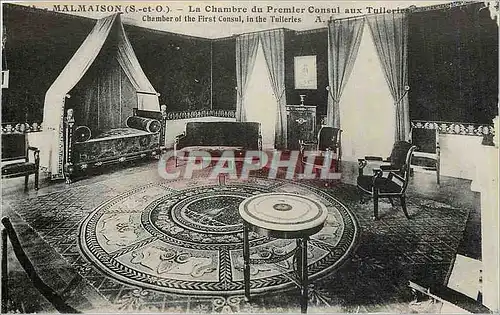 Ansichtskarte AK Malmaison S et O la Chambre du premier Consul aux Tuileries