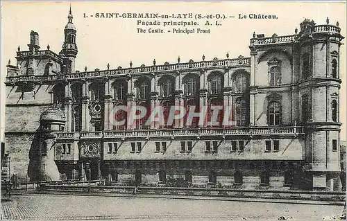 Cartes postales Saint Germain en Laye S et O le Chateau Facade Principale