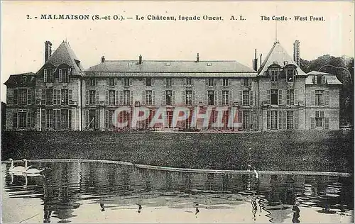 Cartes postales Malmaison S et O le Chateau Facade Ouest
