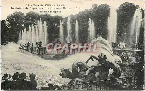 Cartes postales Parc de Versailles le Bassin de Neptune et les Grandes Eaux