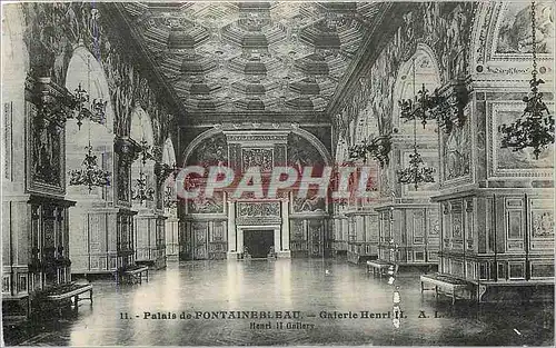 Ansichtskarte AK Palais de Fontainebleau Galerie Henri II