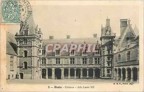 Cartes postales Blois Chateau Aile Louis XII