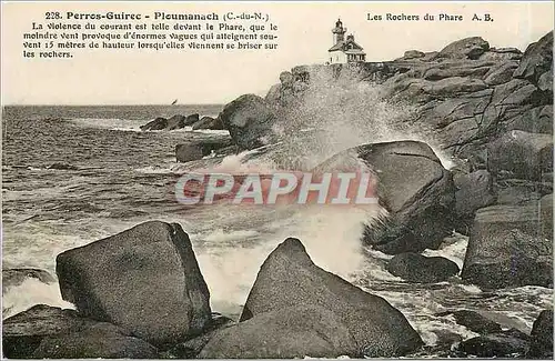 Ansichtskarte AK Perros Guirec Ploumanach C du N Les Rochers du Phare