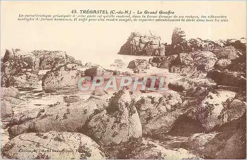 Cartes postales Tregastel C du N le Grand Gouffre