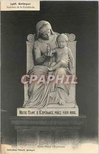 Cartes postales Quimper Interieur de la Cathedrale Notre Dame d'Esperance